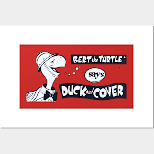 Bert the Turtle Says Duck and Cover 1960s Posters and Art